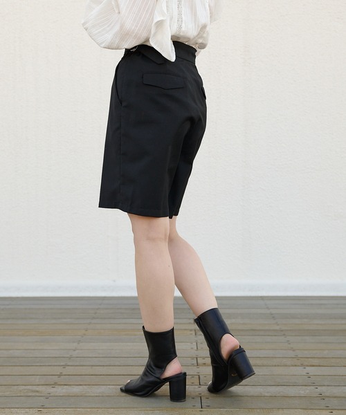 Chico（チコ）の「スラックスハーフパンツ/セットアップ（スラックス・レディース・ブラック/グレー/ライトベージュ・FREE）」の9枚目の写真