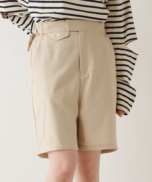 Chico（チコ）の「スラックスハーフパンツ/セットアップ（スラックス・レディース・ブラック/グレー/ライトベージュ・FREE）」の18枚目の写真