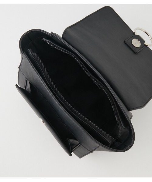 AZUL by moussy（アズールバイマウジー）の「RING FLAP BAG/リングフラップバッグ（ショルダーバッグ・レディース・ブラック/ブラック系その他/ベージュ系その他・FREE）」の11枚目の写真