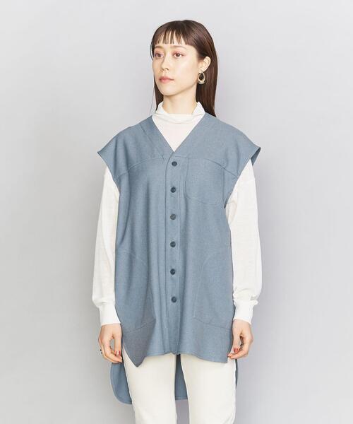 BEAUTY&YOUTH UNITED ARROWS（ビューティーアンドユースユナイテッドアローズ）の「＜SUPP.NO ONE ELSE＞フロントボタンベスト（ベスト・レディース・ライトブルー・FREE）」の2枚目の写真