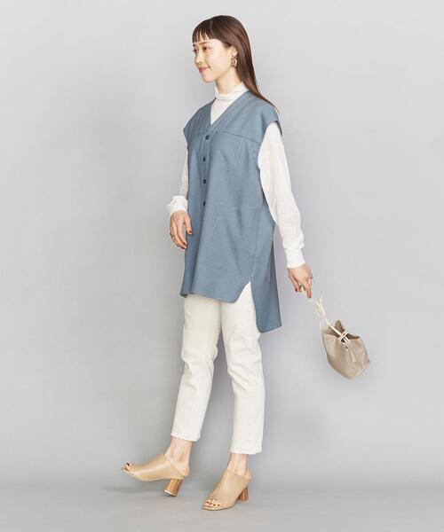 BEAUTY&YOUTH UNITED ARROWS（ビューティーアンドユースユナイテッドアローズ）の「＜SUPP.NO ONE ELSE＞フロントボタンベスト（ベスト・レディース・ライトブルー・FREE）」の5枚目の写真