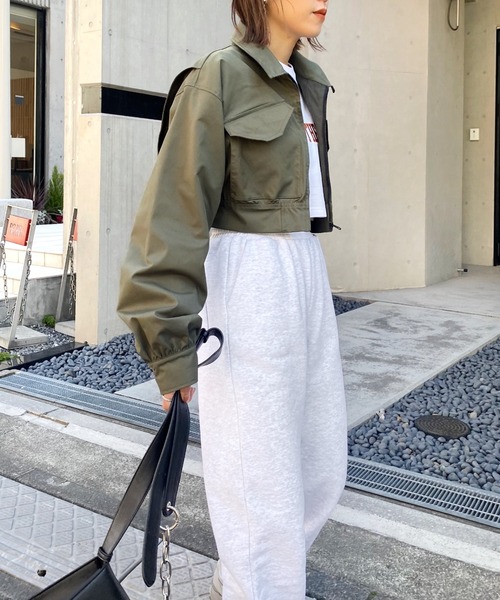 WHO'S WHO gallery（フーズフーギャラリー）の「ミリタリーブルゾン（ブルゾン・レディース・カーキ・FREE）」の17枚目の写真