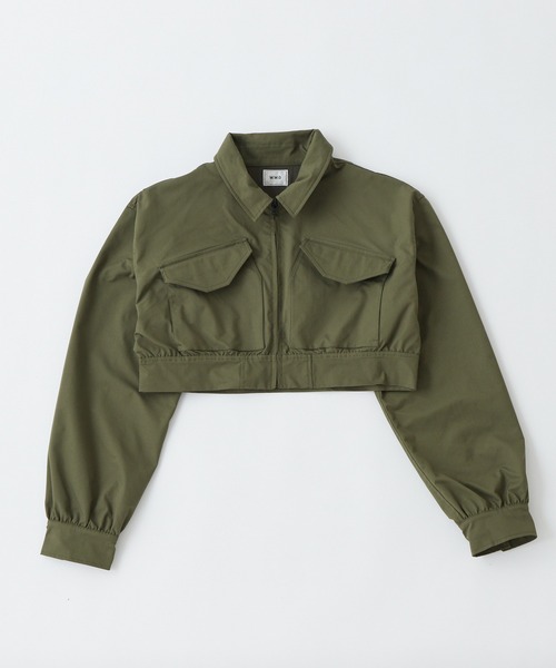 WHO'S WHO gallery（フーズフーギャラリー）の「ミリタリーブルゾン（ブルゾン・レディース・カーキ・FREE）」の2枚目の写真