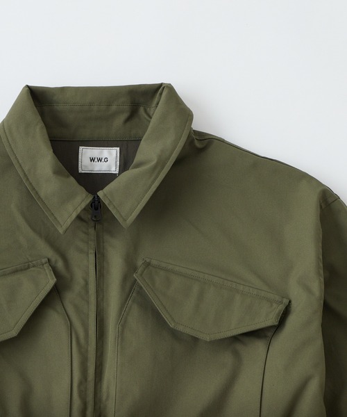 WHO'S WHO gallery（フーズフーギャラリー）の「ミリタリーブルゾン（ブルゾン・レディース・カーキ・FREE）」の3枚目の写真