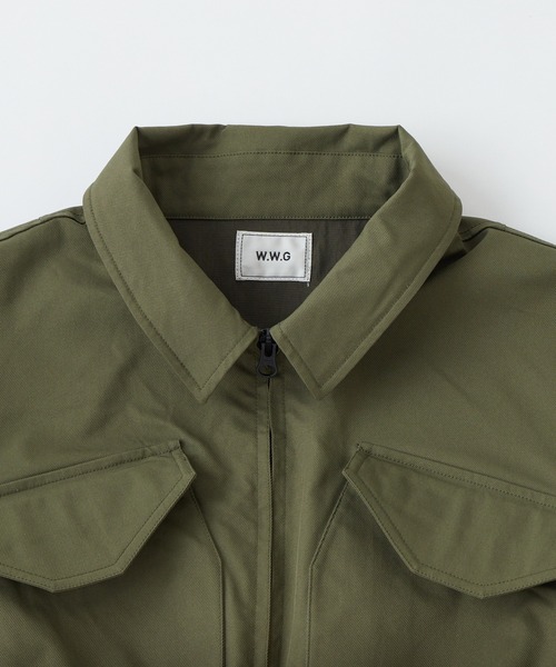 WHO'S WHO gallery（フーズフーギャラリー）の「ミリタリーブルゾン（ブルゾン・レディース・カーキ・FREE）」の4枚目の写真