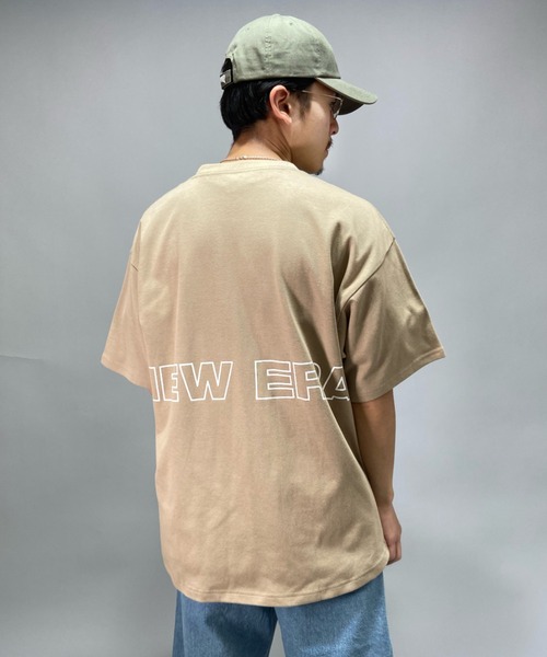 NEW ERA(ニューエラ)の「NEWERA/ニューエラ ビックシルエット バックロゴプリントTシャツ 12830029(Tシャツ/カットソー・メンズ・ベージュ・M/L/XL)」の12枚目の写真