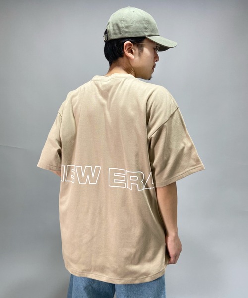 NEW ERA(ニューエラ)の「NEWERA/ニューエラ ビックシルエット バックロゴプリントTシャツ 12830029(Tシャツ/カットソー・メンズ・ベージュ・M/L/XL)」の13枚目の写真