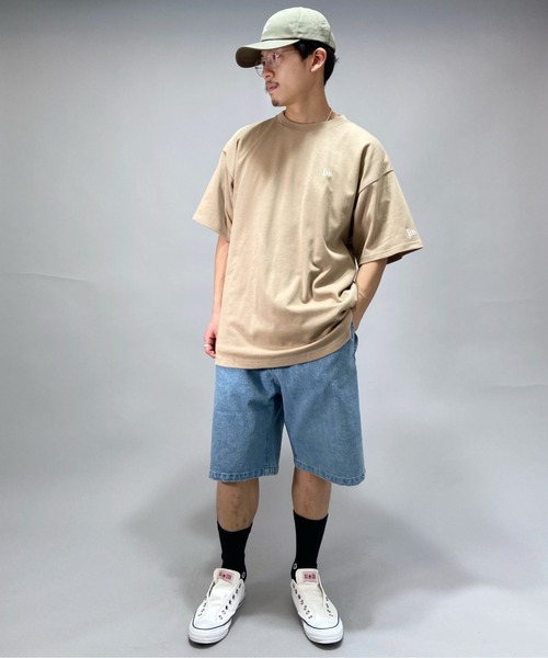 NEW ERA(ニューエラ)の「NEWERA/ニューエラ ビックシルエット バックロゴプリントTシャツ 12830029(Tシャツ/カットソー・メンズ・ベージュ・M/L/XL)」の10枚目の写真