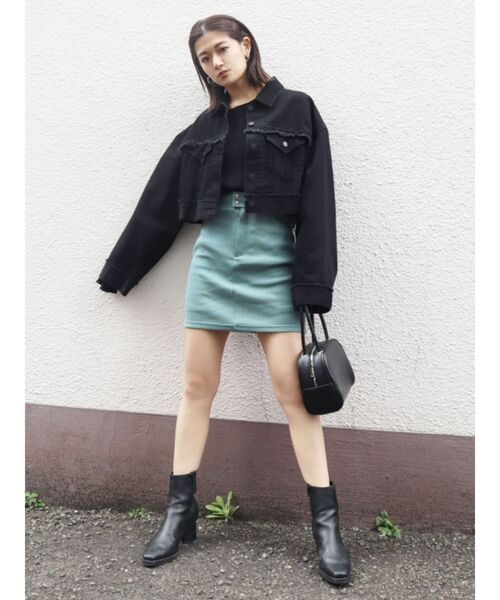 EMODA（エモダ）の「スリムフィットサーマルロンT（Tシャツ/カットソー・レディース・ブラック/ホワイト・FREE）」の7枚目の写真