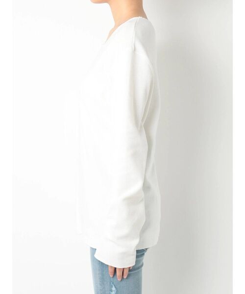 EMODA（エモダ）の「スリムフィットサーマルロンT（Tシャツ/カットソー・レディース・ブラック/ホワイト・FREE）」の15枚目の写真