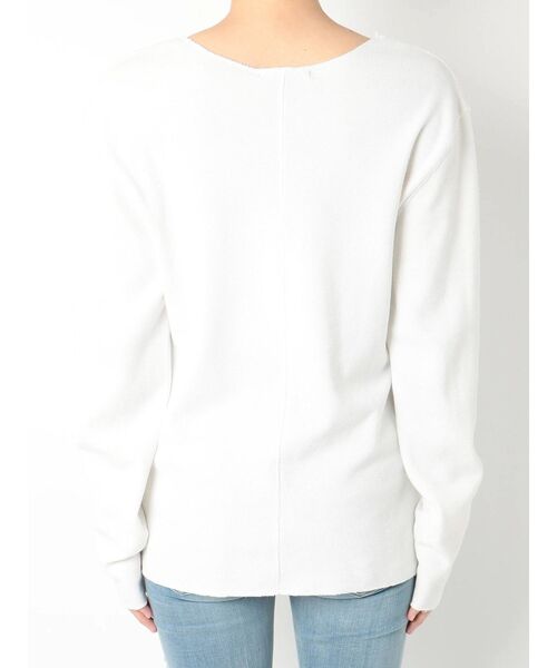 EMODA（エモダ）の「スリムフィットサーマルロンT（Tシャツ/カットソー・レディース・ブラック/ホワイト・FREE）」の16枚目の写真