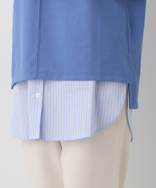 LEPSIM（レプシィム）の「ゼンゴギレイヤードタンク　928782（タンクトップ・レディース・オフホワイト/ブルー/キナリ/ブルー系その他・MEDIUM/LARGE）」の4枚目の写真