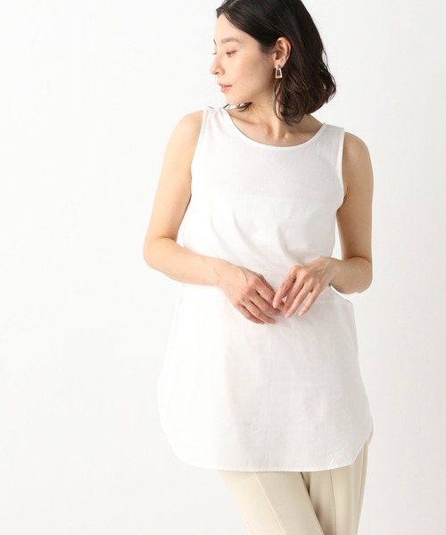 LEPSIM（レプシィム）の「ゼンゴギレイヤードタンク　928782（タンクトップ・レディース・オフホワイト/ブルー/キナリ/ブルー系その他・MEDIUM/LARGE）」の17枚目の写真