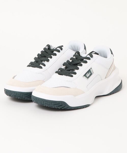 LACOSTE(ラコステ)の「《LACOSTE》ACE LIFT 0120 2(スニーカー・メンズ・ホワイト×グリーン/グレー・41/42/40/44/43)」の2枚目の写真