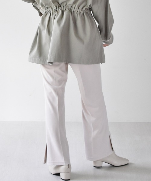 RETRO GIRL(レトロガール)の「セミフレアパンツ(スラックス・レディース・ライトグレー/ブラック/オフホワイト/イエロー/ライトブラウン・FREE)」の19枚目の写真