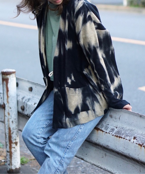 SUNNY SPORTS(サニースポーツ)の「SUNNY SPORTS / サニースポーツ PILE MEXCAN CARDIGAN(カーディガン/ボレロ・メンズ・ブラック/グレー/チャコール/ブラウン・MEDIUM/LARGE)」の4枚目の写真