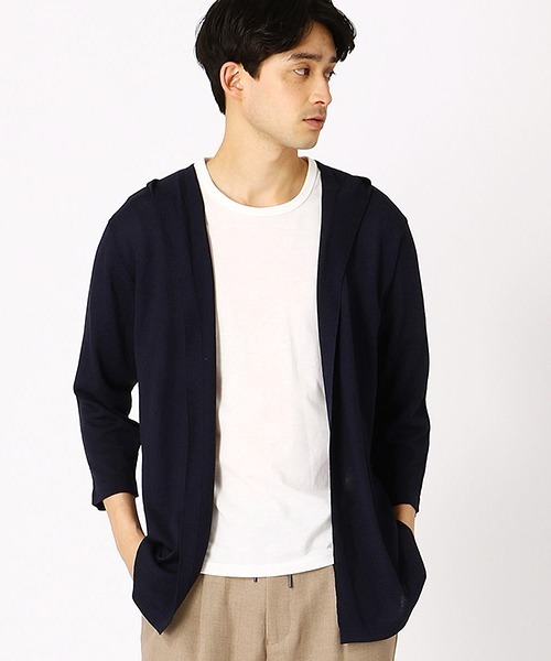 COMME CA ISM（コムサイズム）の「★ＴＶドラマ着用商品★ Ｔシャツセット ボタンレスカーディガン（カーディガン/ボレロ・メンズ・ネイビー/グレー/サックスブルー・MEDIUM/LARGE）」の2枚目の写真