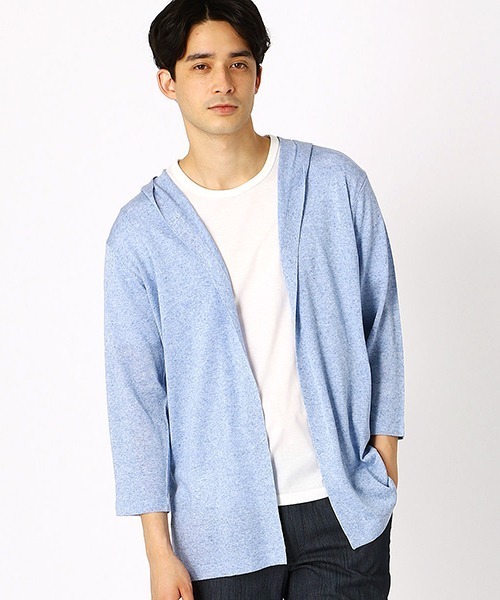 COMME CA ISM（コムサイズム）の「★ＴＶドラマ着用商品★ Ｔシャツセット ボタンレスカーディガン（カーディガン/ボレロ・メンズ・ネイビー/グレー/サックスブルー・MEDIUM/LARGE）」の3枚目の写真