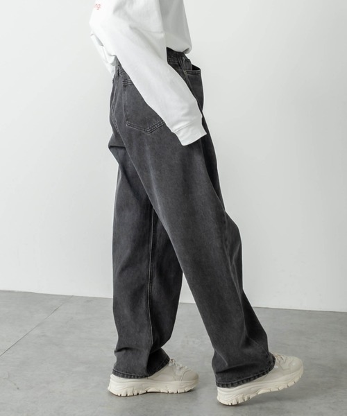 RASVOA（ラスボア）の「ホックタックデニムパンツ/21（デニムパンツ・レディース・ブラック・S/M）」の2枚目の写真