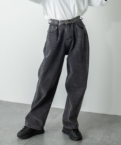 RASVOA（ラスボア）の「ホックタックデニムパンツ/21（デニムパンツ・レディース・ブラック・S/M）」の6枚目の写真