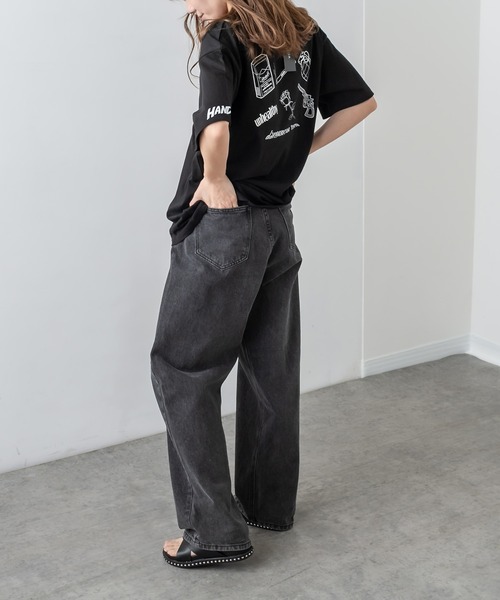 RASVOA（ラスボア）の「ホックタックデニムパンツ/21（デニムパンツ・レディース・ブラック・S/M）」の19枚目の写真