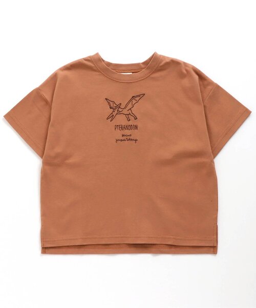 BREEZE(ブリーズ)の「6柄恐竜刺繍Tシャツ(Tシャツ/カットソー・キッズ・イエロー/レッド/チャコール/ブルー/ベージュ/カーキ・90/100/130/120/140/80/110)」の6枚目の写真
