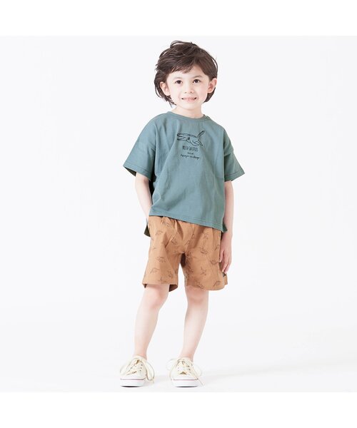 BREEZE(ブリーズ)の「6柄恐竜刺繍Tシャツ(Tシャツ/カットソー・キッズ・イエロー/レッド/チャコール/ブルー/ベージュ/カーキ・90/100/130/120/140/80/110)」の7枚目の写真