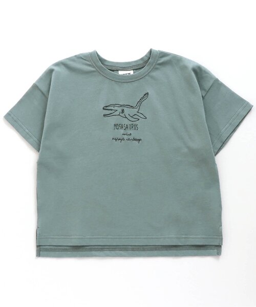 BREEZE(ブリーズ)の「6柄恐竜刺繍Tシャツ(Tシャツ/カットソー・キッズ・イエロー/レッド/チャコール/ブルー/ベージュ/カーキ・90/100/130/120/140/80/110)」の15枚目の写真