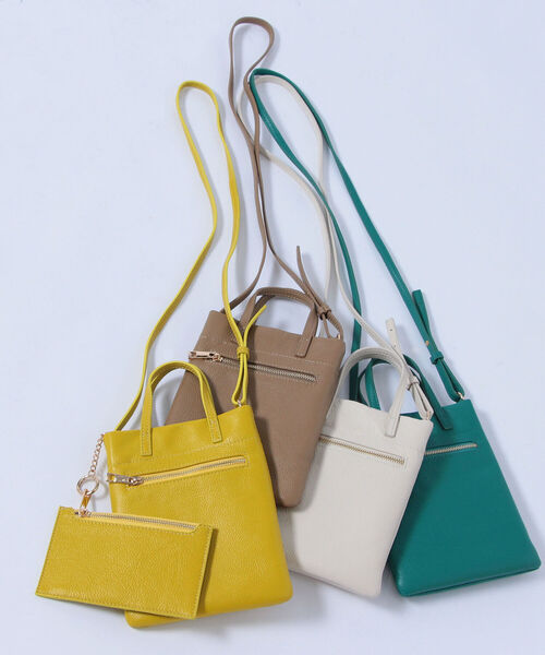 NOLLEY’S(ノーリーズ)の「マルチショルダーポシェット(ショルダーバッグ・レディース・ベージュ/オフホワイト/イエロー/グリーン・FREE)」の9枚目の写真