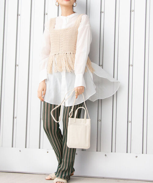 NOLLEY’S(ノーリーズ)の「マルチショルダーポシェット(ショルダーバッグ・レディース・ベージュ/オフホワイト/イエロー/グリーン・FREE)」の21枚目の写真