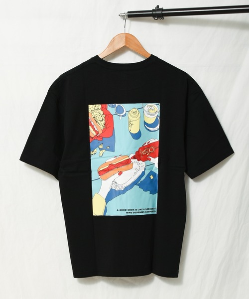 Naked Rust and other POEMS(ネイキッドラストアンドアザーポエムス)の「/Naked Rust and other POEMS/food illustration backprint S/S tee(Tシャツ/カットソー・メンズ・ブラック/ホワイト/ベージュ・LARGE/MEDIUM)」の15枚目の写真