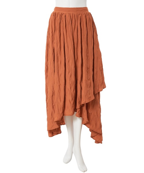 fifth calin（フィフスカラン）の「イレギュラーヘムワッシャースカート（スカート・レディース・ベージュ/オレンジ・MEDIUM）」の9枚目の写真