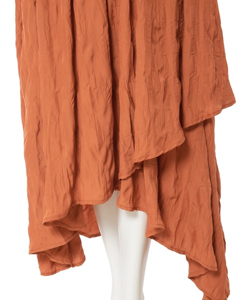 fifth calin（フィフスカラン）の「イレギュラーヘムワッシャースカート（スカート・レディース・ベージュ/オレンジ・MEDIUM）」の13枚目の写真