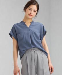 green label relaxing | CB 吸水速乾 スキッパー ポケット ブラウス(シャツ/ブラウス)