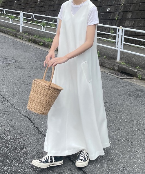 PERNA ジャガード 刺繍 総柄ティアード フレアロングワンピース perna総柄ロングワンピース PERNA ジャガード 刺繍 総柄