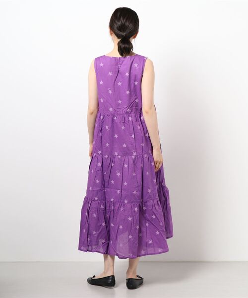BABYDOLL（ベビードール）の「親子お揃い 星柄ティアードワンピース 4160A（ワンピース・レディース・ベージュ/ブラック/パープル・FREE）」の5枚目の写真