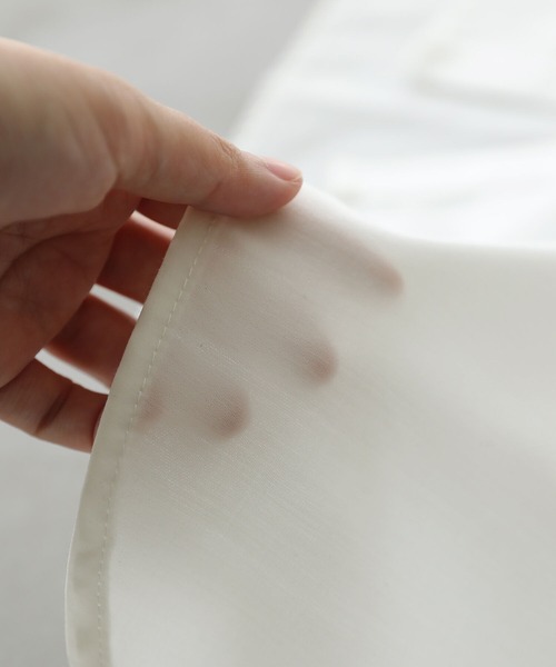 『バンドカラー半袖シャツワンピース』（シャツワンピース）｜n'OrLABEL（ノアールレーベル）