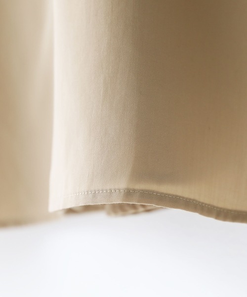 『バンドカラー半袖シャツワンピース』（シャツワンピース）｜n'OrLABEL（ノアールレーベル）