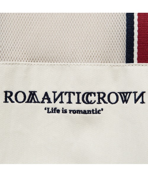 ROMANTIC CROWN（ロマンティッククラウン）の「【ROMANTIC CROWN】MESH BUCKET BAG / ロマンティッククラウン メッシュ バケット バッグ（ショルダーバッグ・メンズ・ネイビー/オートミール・FREE）」の9枚目の写真