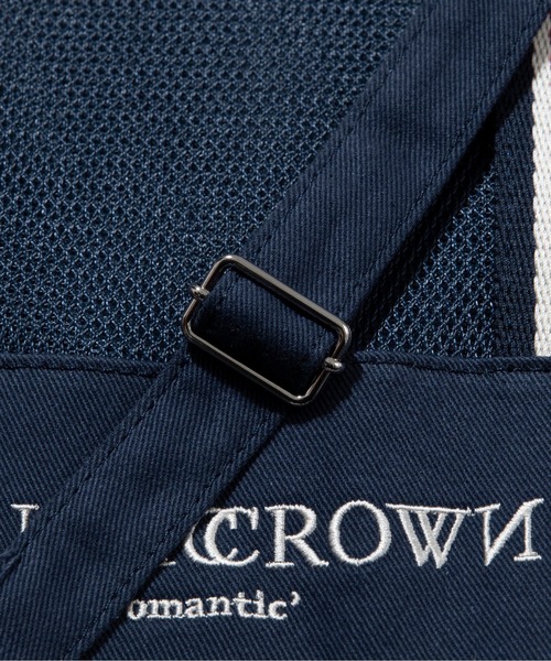 ROMANTIC CROWN（ロマンティッククラウン）の「【ROMANTIC CROWN】MESH BUCKET BAG / ロマンティッククラウン メッシュ バケット バッグ（ショルダーバッグ・メンズ・ネイビー/オートミール・FREE）」の21枚目の写真