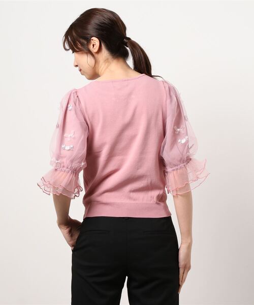 LODISPOTTO（ロディスポット）の「フェアリーフルールニット（ニット/セーター・レディース・ホワイト/ピンク/ネイビー/ラベンダー・MEDIUM）」の6枚目の写真