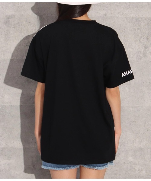 ANAP GｉRL（アナップガール）の「ダメージビッグTシャツ（Tシャツ/カットソー・キッズ・ベージュ/ホワイト/ブラック・M/S）」の8枚目の写真