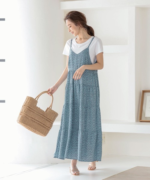 KOBE LETTUCE（コウベレタス）の「デザイン編みスクエアかごトートバッグ（トートバッグ・レディース・ベージュ/グレー/オレンジ・FREE）」の10枚目の写真