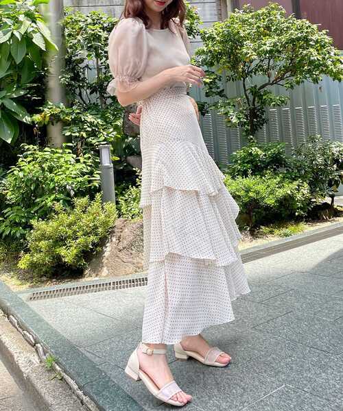 MAJESTIC LEGON（マジェスティックレゴン）の「∞キャンディスリーブトップス（Tシャツ/カットソー・レディース・ブラック/ベージュ/ホワイト系その他/ベージュ系その他2/ブラック系その他/ブラック系その他2・SMALL/MEDIUM）」の12枚目の写真