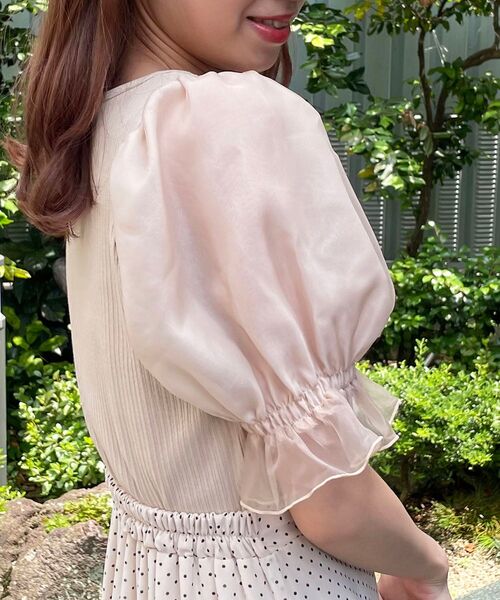 MAJESTIC LEGON（マジェスティックレゴン）の「∞キャンディスリーブトップス（Tシャツ/カットソー・レディース・ブラック/ベージュ/ホワイト系その他/ベージュ系その他2/ブラック系その他/ブラック系その他2・SMALL/MEDIUM）」の13枚目の写真