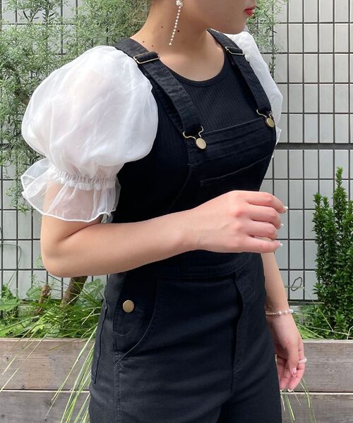 MAJESTIC LEGON（マジェスティックレゴン）の「∞キャンディスリーブトップス（Tシャツ/カットソー・レディース・ブラック/ベージュ/ホワイト系その他/ベージュ系その他2/ブラック系その他/ブラック系その他2・SMALL/MEDIUM）」の19枚目の写真