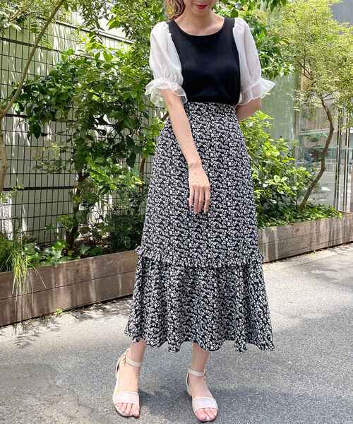 MAJESTIC LEGON（マジェスティックレゴン）の「∞キャンディスリーブトップス（Tシャツ/カットソー・レディース・ブラック/ベージュ/ホワイト系その他/ベージュ系その他2/ブラック系その他/ブラック系その他2・SMALL/MEDIUM）」の22枚目の写真