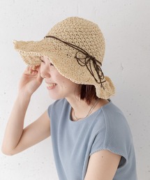 URBAN RESEARCH Sonny Label | リボン付きコマ編みハット(ハット)