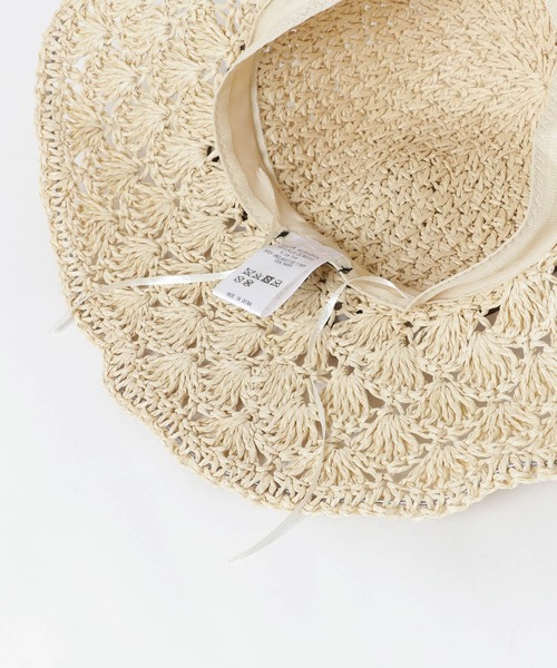 URBAN RESEARCH Sonny Label（アーバンリサーチサニーレーベル）の「リボン付きコマ編みハット（ハット・レディース・ネイビー/ベージュ/キャメル・ONE）」の11枚目の写真