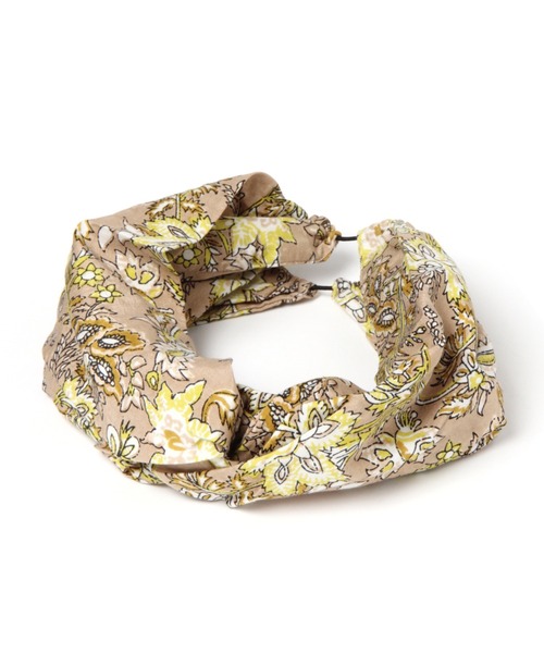 studio CLIP(スタディオクリップ)の「Aボリュームプリントヘアバンド(ヘアバンド・レディース・ブラウン/イエロー/ブルー・FREE)」の3枚目の写真